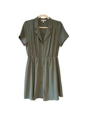 Monteau Sage Green Short Sleeve Dress - XL